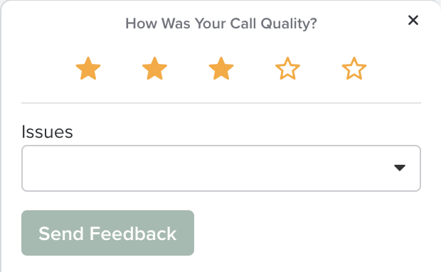 Call Status, Alerts, and Ratings