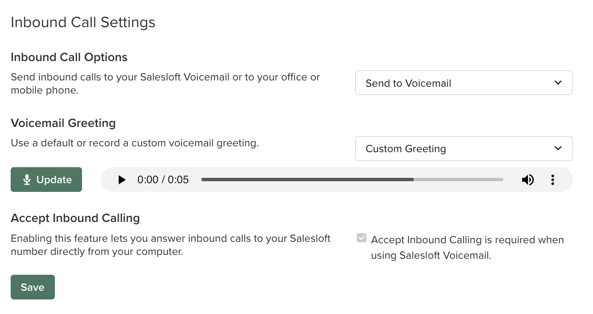 Voicemail Recordings