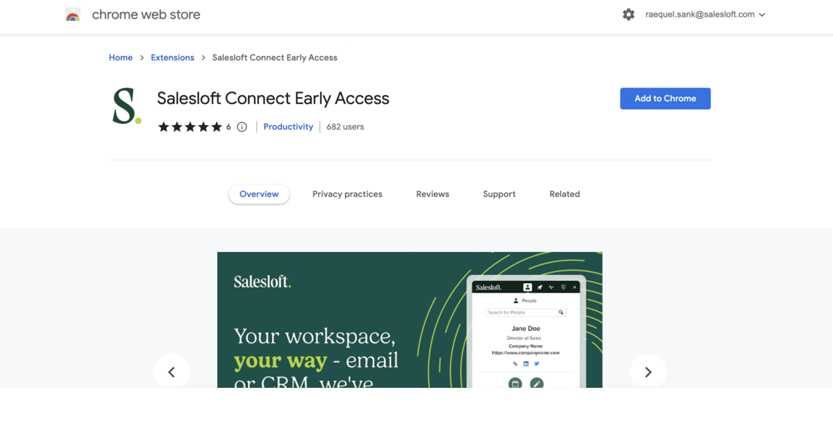 Salesloft Chrome Extension Overview (Early Access)