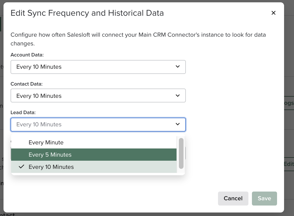 Manage CRM Sync
