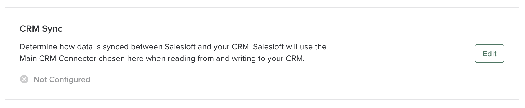 Manage CRM Sync