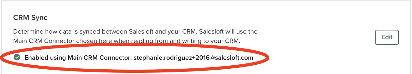 Manage CRM Sync