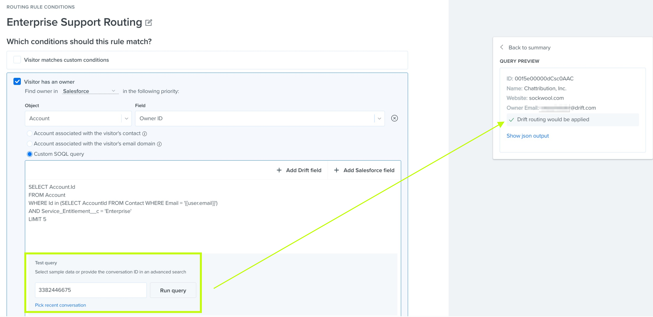 Drift - Salesforce Flexible Routing