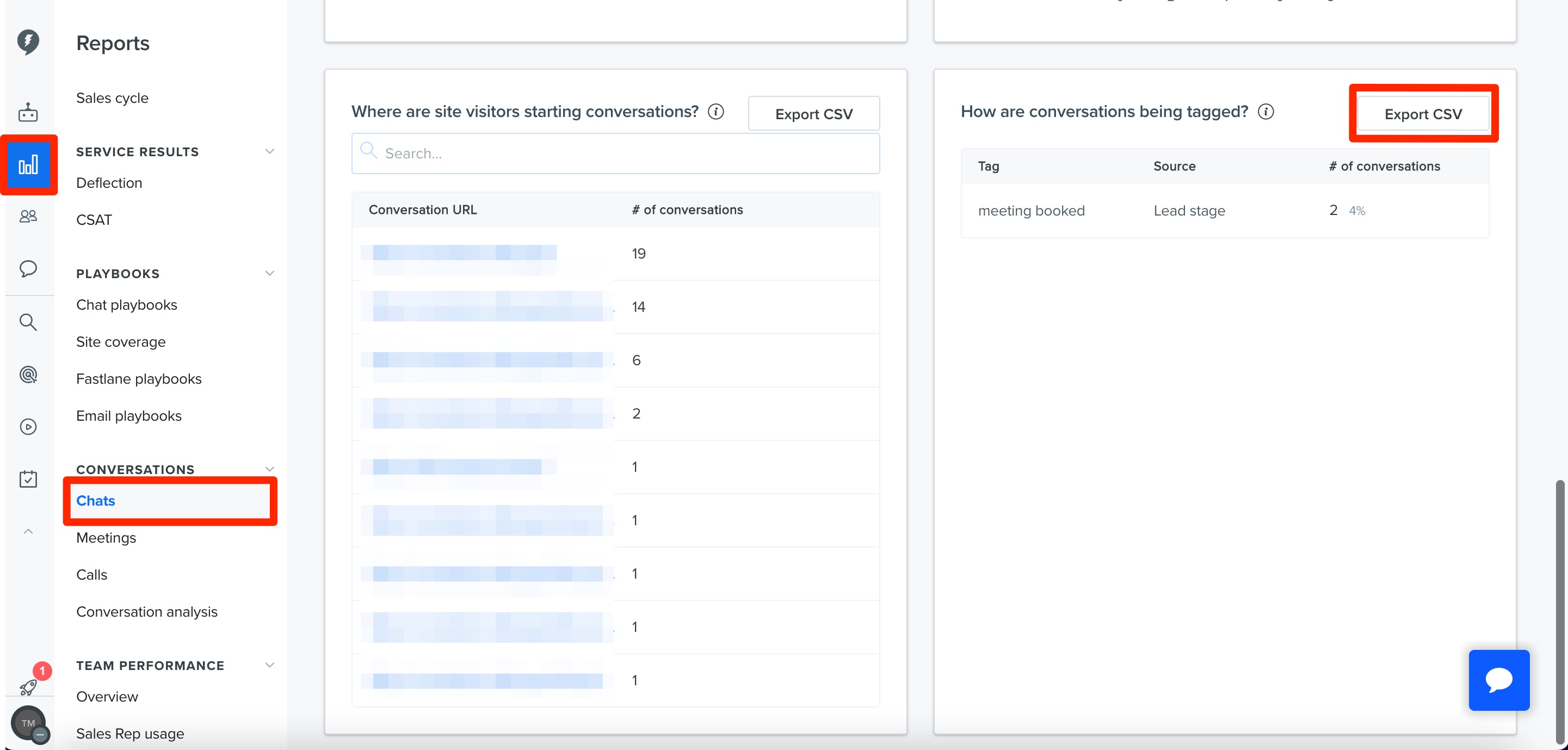 Drift - How To Report On Sales Requests Vs. Service Requests