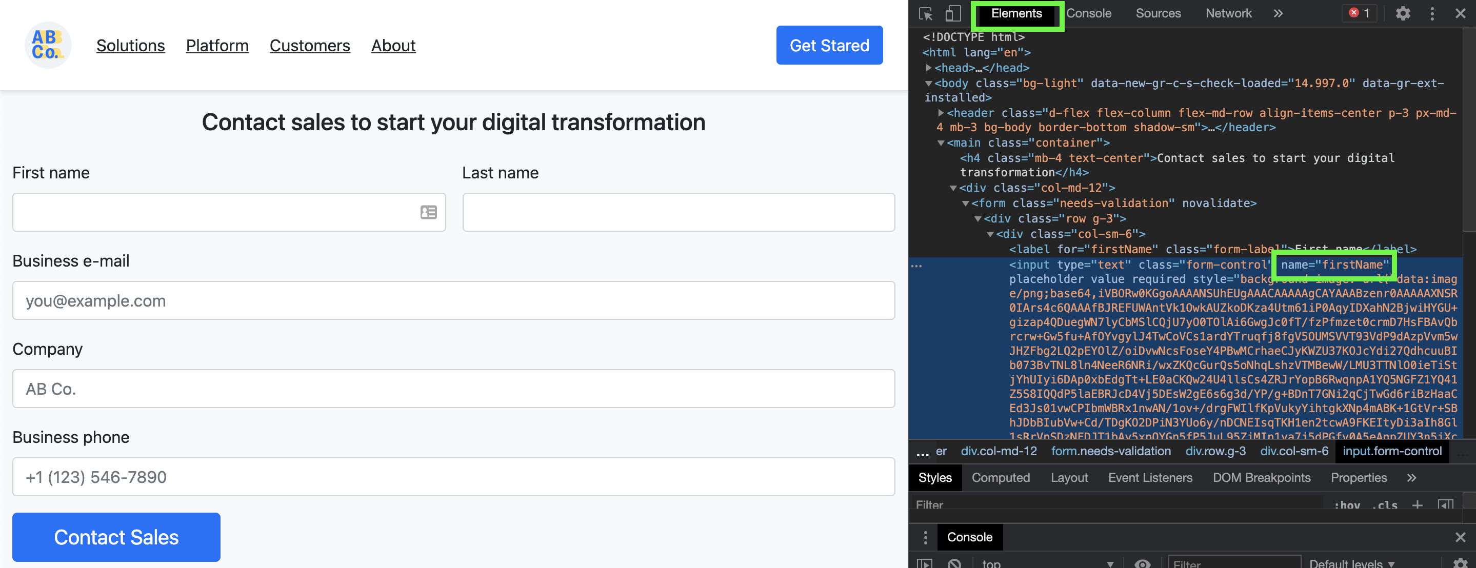 Drift - Step 3: Mapping form fields to Drift attributes