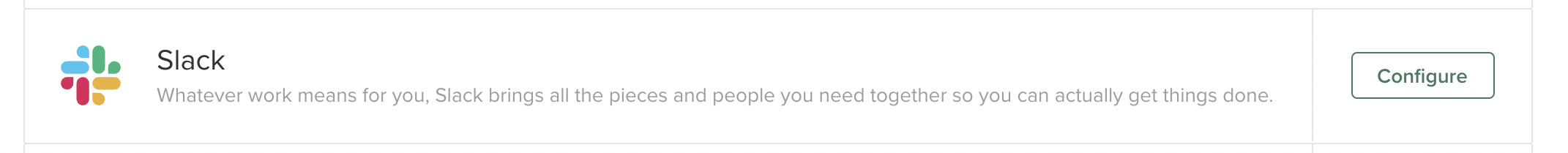 Slack Integration