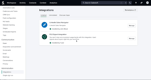 Salesloft Integrations