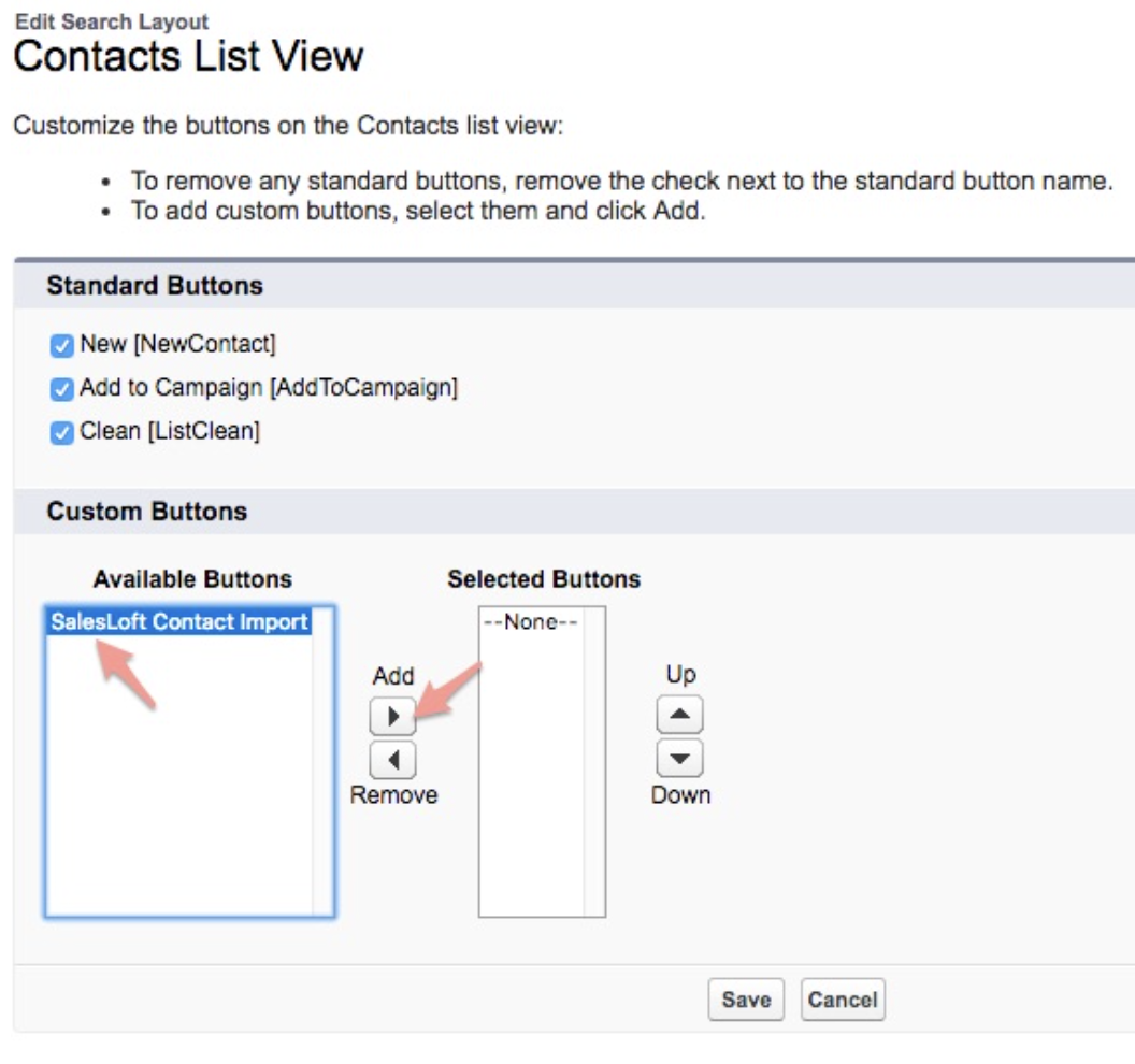 Custom View Import Buttons in Salesforce
