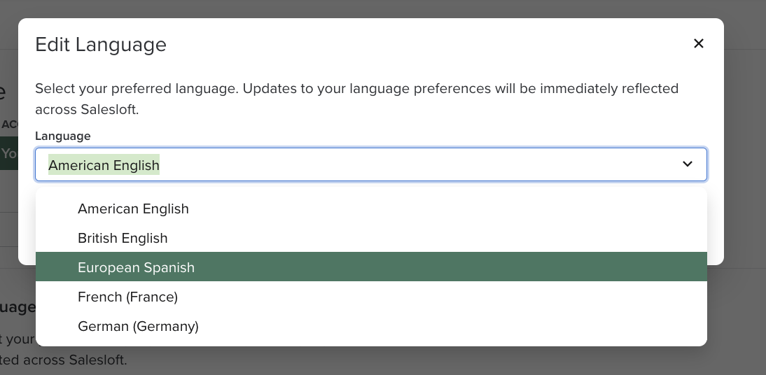 Set Up Your Language