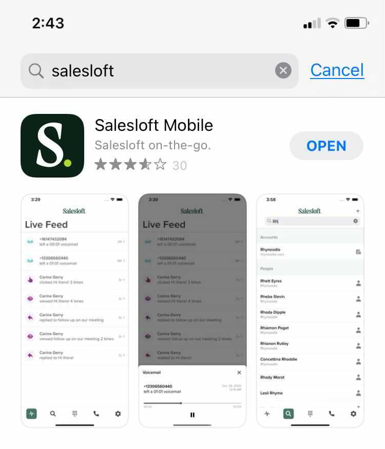 Getting Started with Salesloft Mobile