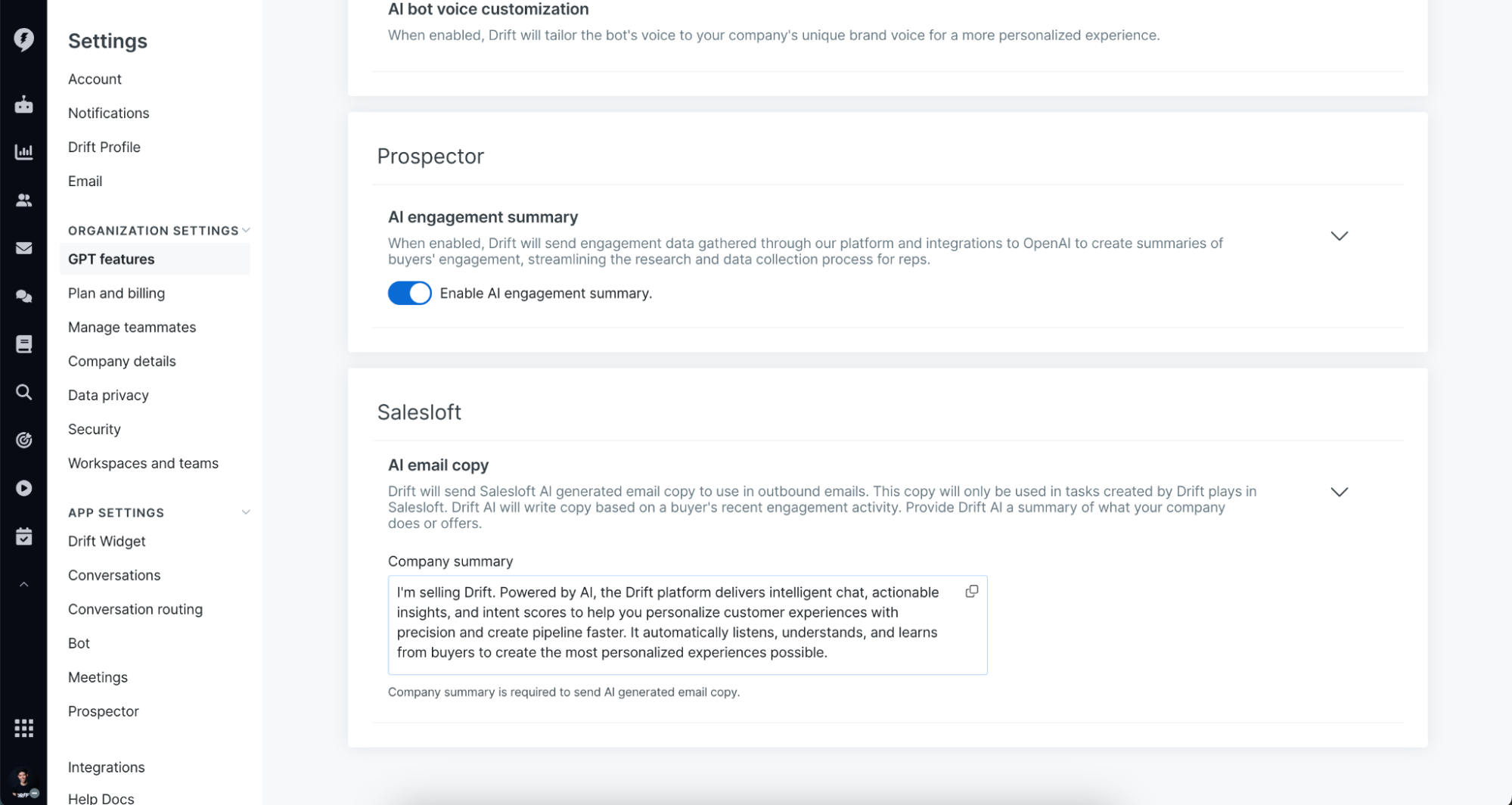 Drift - How to set up Salesloft with Drift