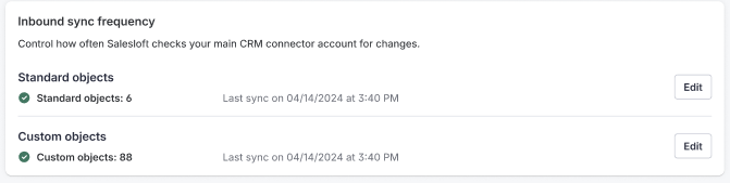 Manage CRM Sync