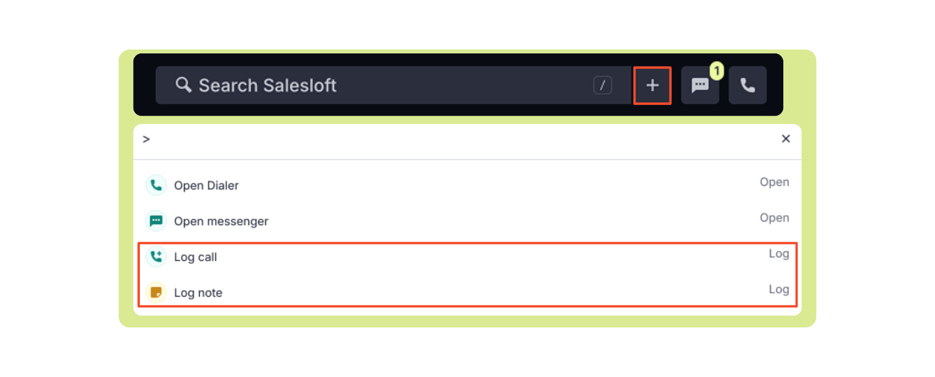 Salesloft Search and Navigation