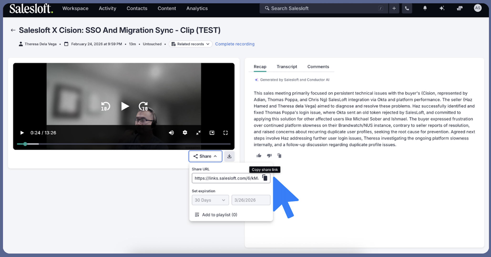 Create and Share Clips in Conversations