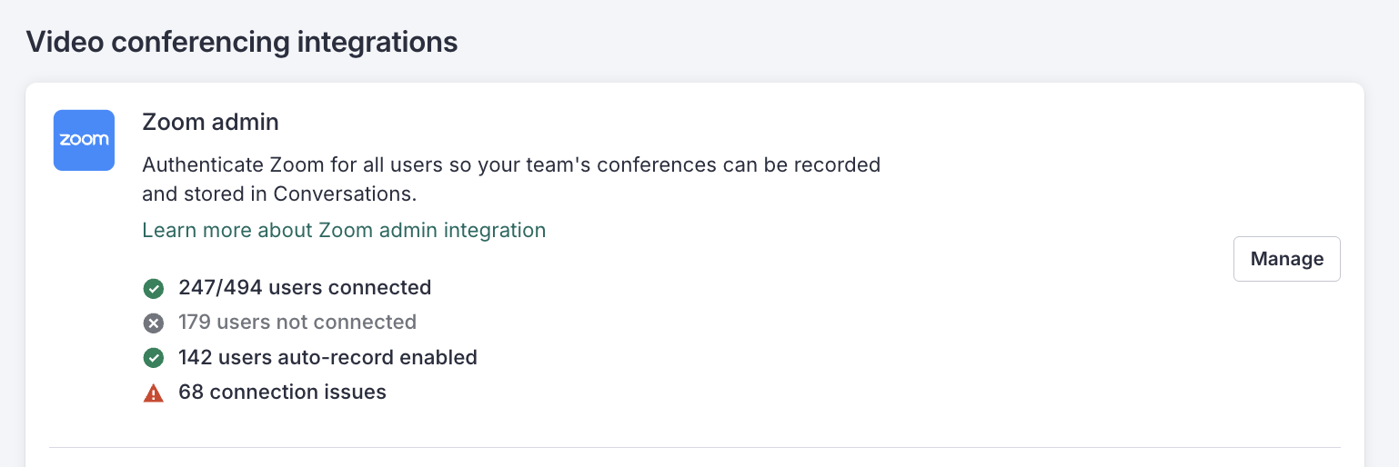Configure the Zoom API Integration