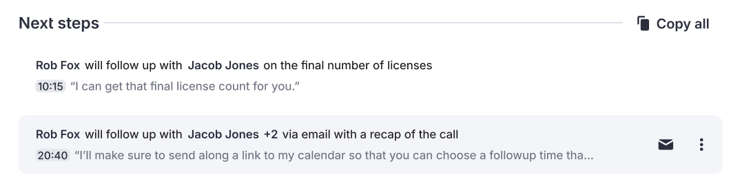 Recap Conversations